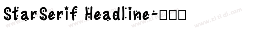 StarSerif Headline字体转换
